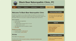 Desktop Screenshot of blackbearnaturopaths.com